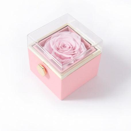 Rose Rotating Gift Box + Necklace