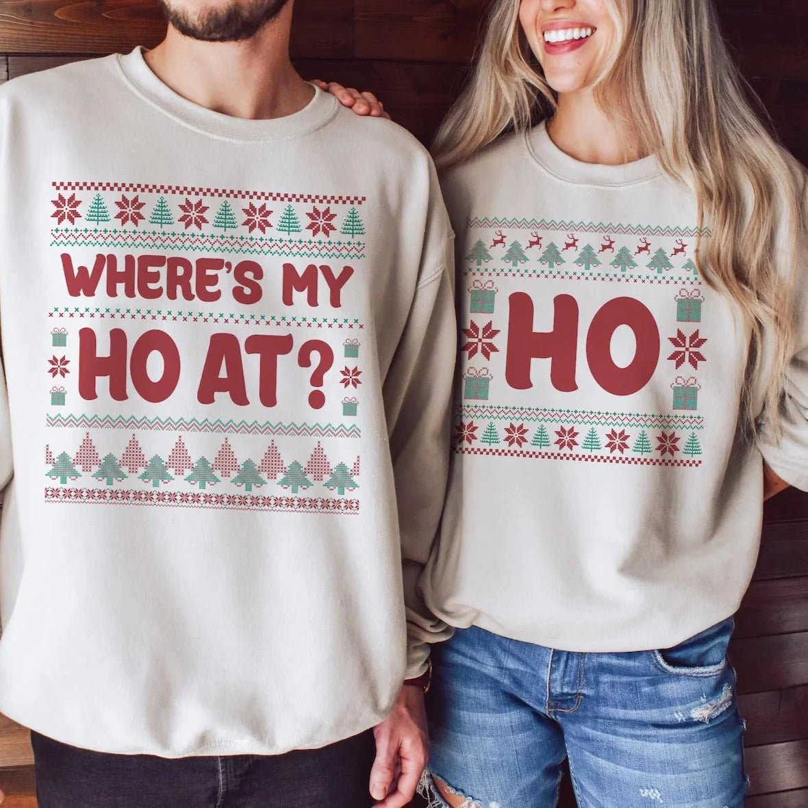 Where My Ho's At Couples Sweatshirts Sets